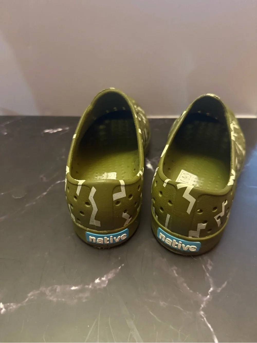 Native Olive Green Slip-On Waterproof Sneakers